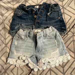 2 Pack Girl’s Jean Shorts